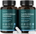 유력한 Lumbrokinase 보충교재 (120의 서빙) 40mg/Serving (최대 활동 - 800,000 단위) - 에너지 지원, Digestion, Cognition & Gut 건강을 위한 Lumbrokinase 효소 캡슐 - Nattokinase와 유사한