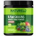 NATURELO 익지않는 녹색 Superfood 분말 - 미완성 - 부스트 에너지, 해독, 강화 건강 - 유기 Spirulina - 밀 잔디 - 과일과 야채의 전체적인 음식 영양 - 480 그램