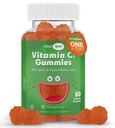 아연을 가진 Maxi-Health 비타민 C Gummies - 아이들과 성인을 위한 아연을 가진 Maxi-Health 비타민 C - 호흡 지원과 면역 부스터 - 부식방지제 및 인공 풍미 없음 - 60 과일 모양 Gummies