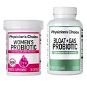 Physician 's CHOICE Women's Probiotic 30ct + Bloat & Gas Probiotic 30ct - 여성을위한 고급 다이제스트 건강 번들