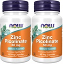 지금 보충 교재, 아연 Picolinate 50 mg의 지원 효소 기능*, 면역 지원*, 60의 Veg 캡슐 (포장 2)