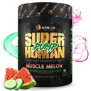 ALPHA LION Superhuman 펌프 사전 운동 분말, 카페인 무료 및 자극 무료 운동 보충, 니트로 산화물 부스터, 근육 게인, 에너지 및 초점 (42 서빙, 근육 멜론 맛)