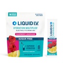 액체 I.V.® Hydration Multiplier Sugar-Free - 라즈베리 레몬네이드 | 전자 분말 음료 믹스 | 1 팩 (14 인분)