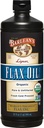 Barlean의 유기 Lignan Omega 3는 남자와 여자를 위한 기름 액체 보충교재, 찬 압박 Flax씨, 7230mg ALA 지방산, Vegan 및 글루텐, 32 oz를 해방합니다