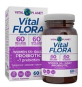 Vital Planet - Vital Flora Women Over 55 Daily Probiotic, 60 Billion CFU, Diverse Strains, 유기 Prebiotics, 질 및 면역 지원, 여성 60 캡슐에 대한 소화성 건강 프로바이오틱스