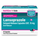 HealthCareAisle Lansoprazole 15 mg - 42 Delayed-Release 캡슐 - 산성 흡진기, 치료 Frequent Heartburn