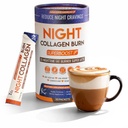 Night Collagen Burn - 체중 감량 및 여성 및 남성을위한 벨리 지방 버너 및 수면 보조 | Bloating & Metabolism, Appetite Suppressant의 수면 지원 | 피부, 헤어, 손톱 및 관절 지원 | 30 인