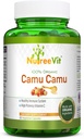 NurteeVit 100% 유기 Camu Camu 캡슐 500mg - 비타민 C, 비타민과 미네랄으로 포장 (90 개)