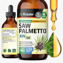 BIO KRAUTER Saw Palmetto Extract - Vegan Saw Palmetto for Men and Women - Urinary Support - 알코올 및 설탕 무료 - 4 Fl.Oz.