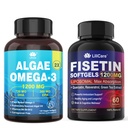 Fisetin 보충교재 + Vegan Omega-3 조류 기름