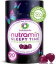 Nutramin Sleepy Time Gummy : Vegan, Sugar-Free, Longer Deeper Sleep 용 Natural Melatonin 5mg - Next-Day Grogginess 없음, Delicious & Drug-Free Allergy-Safe Herbal Sleep Gummies 성형 비하 비트