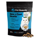 Cat Skin & Coat Health Crunchy & Creamy Chews - 오메가, 비타민 C + E, Biotin Supplement, Soothes Skin and Promots Shiny Coat, Cat Supplements & Vitamins - 닭 (30 일 공급)