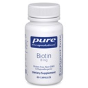 Pure Encapsulations Biotin 8 mg - Aid 스트레스 완화, 머리, 피부 및 네일 강화, Metabolism, 탄수화물 지원 및 신경 시스템 * - 프리미엄 Biotin - 60 캡슐