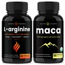 NutraChamps L-Arginine 캡슐과 마카 캡슐 2 팩 번들