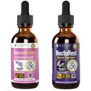 Rejuvica 건강 균형 Femme + NoctuRest - 지원 여성 균형 + 수면 - 더 나은 흡수를위한 액체 배달 - Dong Quai, Melatonin, Maca, Hops, Chamomile, Theanine & More!