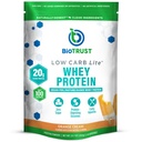 BioTrust Low Carb Lite, 20 그램의 Grass-Fed Whey Protein Isolate, 100 칼로리, ProHydrolase Digestive Enzymes, Non-GMO, Soy and Gluten, rBGH-Free (14 서빙) (오렌지 크림)