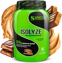 Species 영양 Isolyze Whey Protein Powder, 100 % Whey Isolate 근육 건물, 27.5g Protein Per Scoop, No Sugar & Low Fat (Chocolate Peanut Butter, 22 서빙)