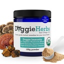 Dogs, Canine Health & Immunity Boost Dog Supplement 초본 분말 w/Scoop - 100g를 위한 22.3% beta Glucan를 위한 증명된 유기 면제 버섯 혼합
