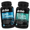 Lung Cleanse & Colon Detox - 호흡 건강 및 Bowel 운동을 지원하는 초본 공식