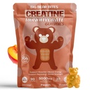 Creatine Monohydrate Gummies for Men & Women | 5000mg of Creatine Gummies per 서빙 | 설탕, 글루텐 프리 & 할랄 | 포장 90 사전 운동 및 근육 회복 | 복숭아 맛