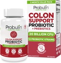Probulin 콜론 지원 Probiotic 보충교재, 매일 Gut, Digestive, 그리고 남성과 여자를 위한 면역성 캡슐, 20 Billion CFU, Vegan, 60 조사 병