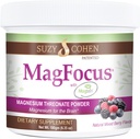 Suzy Cohen MagFocus Magnesium L-Threonate Powder with Magtein (Mixed Berry) Plus Magnesium Glycinate for Wellness, Focus 및 Cognition - 글루텐 프리, 비 GMO, 채식 (60 인분)