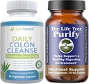 Life Tree Purify Intestinal Plus Daily Colon Cleanse Detoxify 키트 120 캡슐 - Lactobacillus acidophillus - 소화 건강을 위한 자연 초본