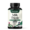 우유 이틀 1000mg - Silymarin 추출물 & Dandelion 뿌리를 가진 간결 Detox 보충교재 - 남자 & 여자를 위한 Gentle 초본 간결 - 간 건강 지원 - Non-GMO - 120 Veggie 캡슐