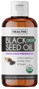 USDA 유기 검정 Cumin씨 기름 액체 (8개 fl oz) 프리미엄 찬 압박된 Nigella Sativa 생성 순수한 - 산화 방지제 보충교재 - Vegan, 글루텐 자유로운, & 비 GMO (약 또는 캡슐 없음)