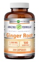 Amazing Formulas Ginger Root 4:1 보충 | 1500 Mg Per 서빙 | 200 캡슐 보충 | Non-GMO | 글루텐 무료 | 미국에서 제작