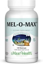 Maxi 건강 Mel-O-Max - Melatonin - Valerian Root - Sleep Aid - 120 캡슐 - 코셔