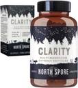 North Spore Organic Clarity High Potency Mushroom Capsules | Lion Mane, Reishi, Cordyceps Supplement | Boost Focus, Memory, Vitality, Cognitive Function | 순수 유기농 추출물 혼합 - 60ct