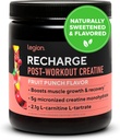 Legion Recharge Post 운동 보충 - Creatine Monohydrate를 가진 모든 자연적인 근육 건축업자 & 회복 음료. 자연적으로 감미롭고 맛있고 안전하며 건강합니다. 60 인분. (Fruit Punch, 60 인분)