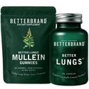 Betterbrand Better Lungs 건강 팩 - BetterLungs & Mullein Gummies - 완전한 호흡 웰빙 팩 : BetterLungs & Mullein Gummies - 30 일 공급