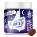 FlavCity Melatonin Sleep Gummies for Adults, Lights Out Gummy - 공장 기반 GABA, Magnesium & Chamomile for Deep & Restful Bedtime, 30 일 공급을 가진 Chewable 수면 지원 보충교재