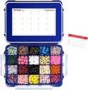 20 Compartment UV는 완벽한 물개, 유출 증거, 실리콘 틈막이를 가진 큰 코발트 파란 알약 케이스 Medication 지도 (Cobalt 파랑, 20 Compartment - 1 팩)를 가진 Med 상자를 방수 처리합니다