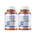 1 몸 Thyroid 지원 보충교재, 90 일 공급, B12, Iodine, 아연, 셀렌, Ashwagandha, 비 GMO 채식주의자 공식을 가진 2 팩