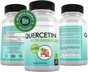 DOCTOR RECOMMENDED SUPPLEMENTS Quercetin 800mg w/Bromelain 165mg 서빙 당 - 120 Veggie 캡슐 가득 차있는 60 일 공급, 비타민 보충교재 지원 & Bioflavonoids, 글루텐 자유로운, 비 GMO