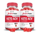 Justified Laboratories (2 팩 Keto Rush Keto ACV Gummies 고급 공식 1000MG 분말 B12 Vegan Non GMO 120 거미