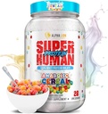 ALPHA LION Superhuman Whey Protein Powder, Great Tasting Pure Isolate, Low Carb, Sugar, No Bloat Post 운동, 근육 회복 및 성장 (28 서빙, 단백 종) 31.2175 Ounce