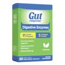 소화 효소, 소화 지원, 완화, 5 Probiotic Strains, 11 활성 효소, 60 캡슐