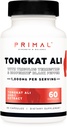 Primal Tongkat Ali 캡슐 (60 캡슐 / 30 서빙, 1,000 mg) - 남자를위한 긴 잭 보충, 글루텐 무료, 비 GMO 초본 영양 보충