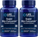 수명 연장 슈퍼 바이오-Curcumin 심황 추출물 400mg, 90 Veg 모자 (팩 2) - 채식 캡슐 - Non-GMO - 높게 흡수 가능