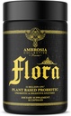Ambrosia Flora Probiotics 및 Prebiotics, Plant 기반 Gut Health Supplement, 32 Billion CFU, 소화 건강을위한 Vegan Probiotics (30 인분)