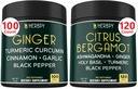 번들 5in1 생강 보충교재 & 6in1 감귤류 Bergamot 보충교재