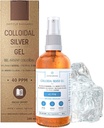 Pure Colloidal Silver Gel 40 PPM • 100 % 천연 및 3 성분 • Optimal Texture 및 흡수 (크림보다 더 나은) • Amber Glass 및 Ultra-Practical Pump • Ebook 포함 • Institut Katharos
