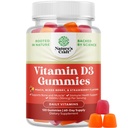 Nature Craft Vitamin D3 Gummies for Daily Wellness - Bone Muscle & Immune Support - Non-GMO Gelatin & Gluten Free (60 일 공급) 당 성인을위한 맛있는 비타민 D Gummies