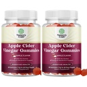 Apple Cider Vinegar Gummies with Mother-Natural Energy Supplement ACV Gummies with Mother for Body Cleanse Immune Support and Gut Health-Delicious Gummy ACV Supplement with Beet Root Powder 2 팩