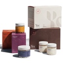 Yoli® Transformation 키트에는 YES, Passion, Alkalete, Pure, Resolve 및 The Better Body System 28-Day Program T-Kit(플라자 Vary)가 포함되어 있습니다.