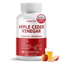 Apple Cider Vinegar 14-in-1 Turmeric Ginger Garlic Cinnamon Fenugreek Blueberry Milk Thistle Banaba와 보충 - 미국에서 만든